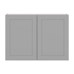 J&K Castle Grey S5 Double Door Wall Cabinet - 42" W x 30" H