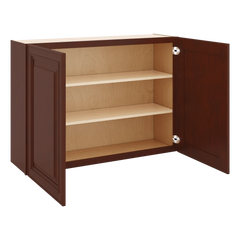 J&K Mahogany J5 Double Door Wall Cabinet - 42" W x 30" H