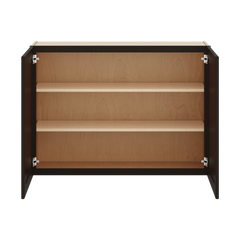 J&K Espresso K8 Double Door Wall Cabinet - 42" W x 30" H
