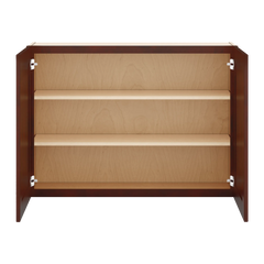 J&K Mahogany J5 Double Door Wall Cabinet - 42" W x 30" H