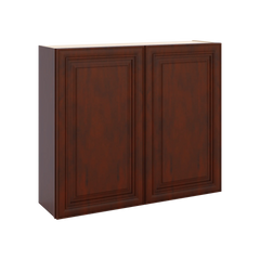 J&K Mahogany J5 Double Door Wall Cabinet - 42" W x 36" H