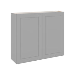 J&K Castle Grey S5 Double Door Wall Cabinet - 42" W x 36" H