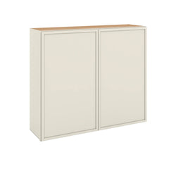 Modernform Cabinet Slim Dove White 42" W X 36" H X 12" D Double Door Wall Cabinet
