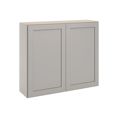 CNC Luxor Misty Grey 42" W X 36" H Double Door Wall Cabinet