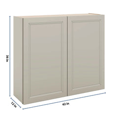 J&K Pebble B6 Double Door Wall Cabinet - 42" W x 36" H