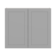 J&K Castle Grey S5 Double Door Wall Cabinet - 42" W x 36" H