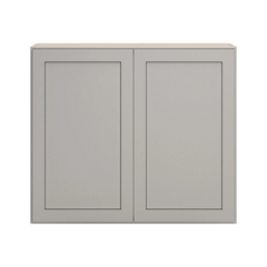 CNC Luxor Misty Grey 42" W X 36" H Double Door Wall Cabinet