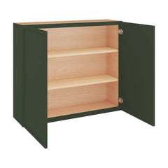 Modernform Cabinet Slim Sage Green 42" W X 36" H X 12" D Double Door Wall Cabinet