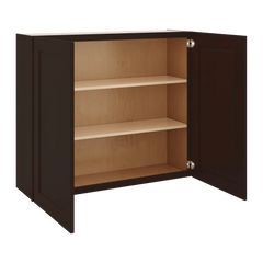 J&K Java Coffee S1 Double Door Wall Cabinet - 42" W x 36" H