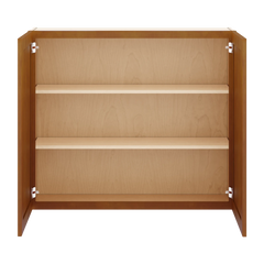 J&K Mocha Glazed K10 Double Door Wall Cabinet - 42" W x 36" H