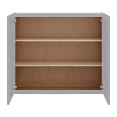 J&K Castle Grey S5 Double Door Wall Cabinet - 42" W x 36" H