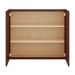 J&K Mahogany J5 Double Door Wall Cabinet - 42" W x 36" H