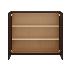 J&K Java Coffee S1 Double Door Wall Cabinet - 42" W x 36" H