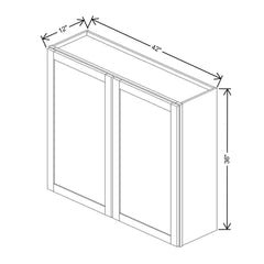 Wolf Classic Grantley White Paint 42"W X 36"H Wall Cabinet