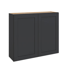 Modernform Cabinet Onyx Black Shaker 42" W X 36" H X 12" D Double Door Wall Cabinet