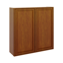 J&K Mocha Glazed K10 Double Door Wall Cabinet - 42" W x 42" H