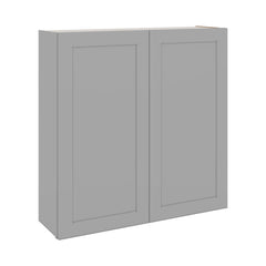 J&K Castle Grey S5 Double Door Wall Cabinet - 42" W x 42" H