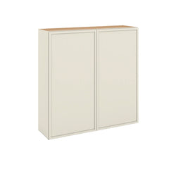 Modernform Cabinet Slim Dove White 42" W X 42" H X 12" D Double Door Wall Cabinet