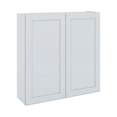 J&K White Shaker S8 Double Door Wall Cabinet - 42" W x 42" H