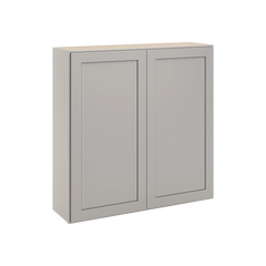 CNC Luxor 5-Piece Misty Grey 42" W X 42" H Double Door Wall Cabinet