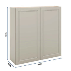 J&K Pebble B6 Double Door Wall Cabinet - 42" W x 42" H