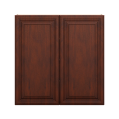 J&K Mahogany J5 Double Door Wall Cabinet - 42" W x 42" H