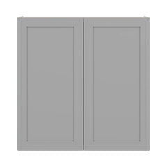 J&K Castle Grey S5 Double Door Wall Cabinet - 42" W x 42" H