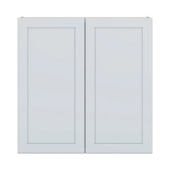 J&K White Shaker S8 Double Door Wall Cabinet - 42" W x 42" H