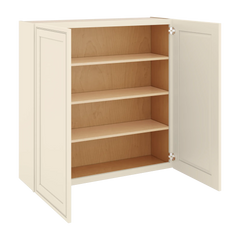 J&K Pearl Glazed H9 Double Door Wall Cabinet - 42" W x 42" H