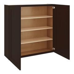 J&K Java Coffee S1 Double Door Wall Cabinet - 42" W x 42" H