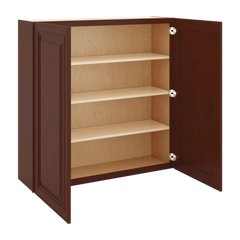 J&K Mahogany J5 Double Door Wall Cabinet - 42" W x 42" H