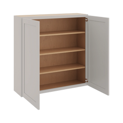 CNC Luxor 5-Piece Misty Grey 42" W X 42" H Double Door Wall Cabinet