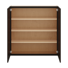 J&K Espresso K8 Double Door Wall Cabinet - 42" W x 42" H