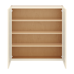 J&K Pearl Glazed H9 Double Door Wall Cabinet - 42" W x 42" H