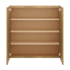 J&K Butterscotch B8 Double Door Wall Cabinet - 42" W x 42" H