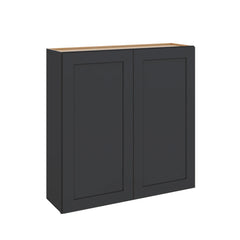 Modernform Cabinet Onyx Black Shaker 42" W X 42" H X 12" D Double Door Wall Cabinet