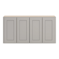 CNC Luxor 5-Piece Misty Grey 48" W X 24" H Four Door Wall Cabinet