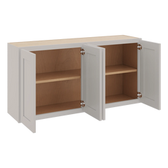 CNC Luxor 5-Piece Misty Grey 48" W X 24" H Four Door Wall Cabinet