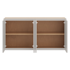 CNC Luxor 5-Piece Misty Grey 48" W X 24" H Four Door Wall Cabinet