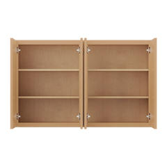 Wall Kitchen Cabinet W4830 Shaker Toffee LessCare 48 in. width 30 in. height 12 in. depth