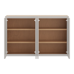 CNC Luxor 5-Piece Misty Grey 48" W X 30" H Double Door Wall Cabinet