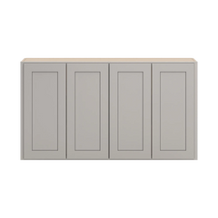 CNC Luxor 5-Piece Misty Grey 54" W X 30" H Double Door Wall Cabinet
