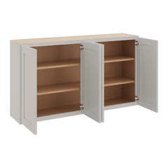CNC Luxor 5-Piece Misty Grey 54" W X 30" H Double Door Wall Cabinet
