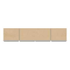 CNC Luxor 5-Piece Misty Grey 60" W X 30" H Open Wall Cabinet