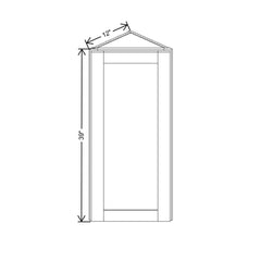 Fabuwood Allure Galaxy Dove 12" W X 39" H X 12" D Wall End Cabinet