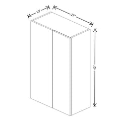 Fabuwood Ovela Catalina Como Ash 1 27" W X 42" H X 13" D Single Door Blind Corner Wall Cabinet