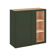 Modernform Cabinet Slim Sage Green 30" W X 30" H X 12" D Single Door Blind Corner Wall Cabinet