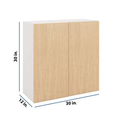 Modernform Cabinet Natural Oak 30" W X 30" H X 12" D Single Door Blind Corner Wall Cabinet