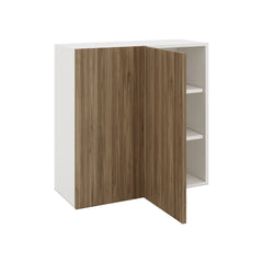 Modernform Cabinet Walnut 30" W X 30" H X 12" D Single Door Blind Corner Wall Cabinet