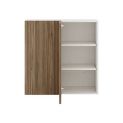 Modernform Cabinet Walnut 30" W X 30" H X 12" D Single Door Blind Corner Wall Cabinet